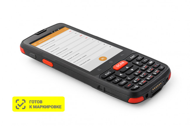 Терминал сбора данных АТОЛ Smart.Slim полный (4", Android 7.0, MTK MT6580, 2Gb/16Gb, 2D E3, Wi-Fi, BT, NFC, 3G, Camera, БП, IP65, 4000 mАh)
