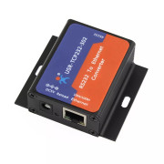 Преобразователь интерфейса COM-Ethernet (RS232-Ethernet), металл корпус, блок питания