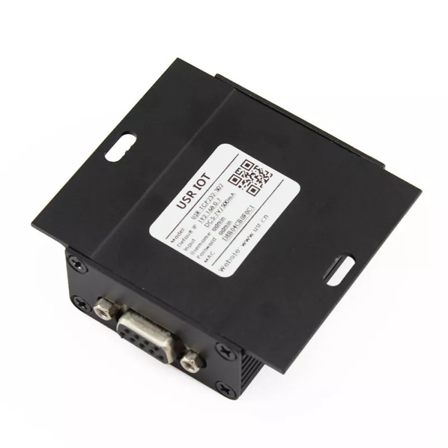 Преобразователь интерфейса COM-Ethernet (RS232-Ethernet), металл корпус, блок питания