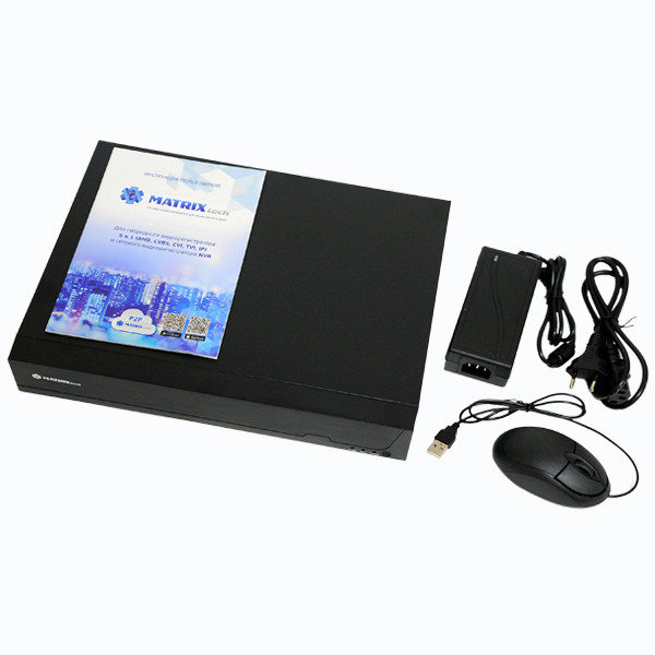 Сетевой видеорегистратор NVR MATRIX M-32IP4KH.265 v3