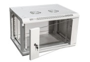 Шкаф 15U 600х600 телекоммуникационный 19" настенный серый, дверь стекло