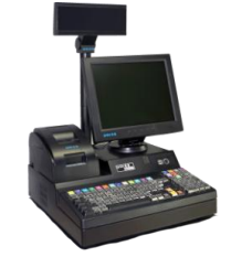 POS-терминал POS-8900D 12,1" 800*600, черный Intel D525/2GB/SSD32GB/KB/Win10/дисплей покупателя/без ящика