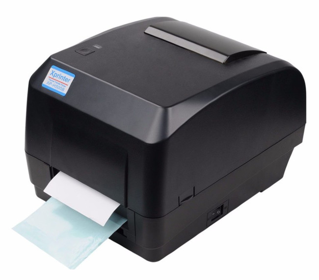 Принтер этикеток Xprinter XP-H500B (термотрансферный, 108мм, USB+COM+LAN, 203dpi, 127мм\с)