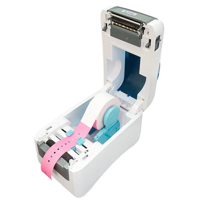 Принтер этикеток, браслетов Xprinter XP-D281B (термо, USB+LAN+USB Host, 203dpi, 203мм\с)