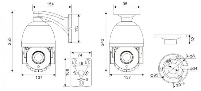IP камера PTZ Priorat PRT-PM80-M94.0-CA PRO